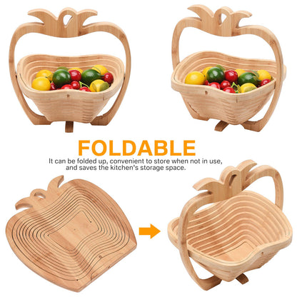 Bamboo Folding Fruit Basket V1294-YM0523-220420CY35-1