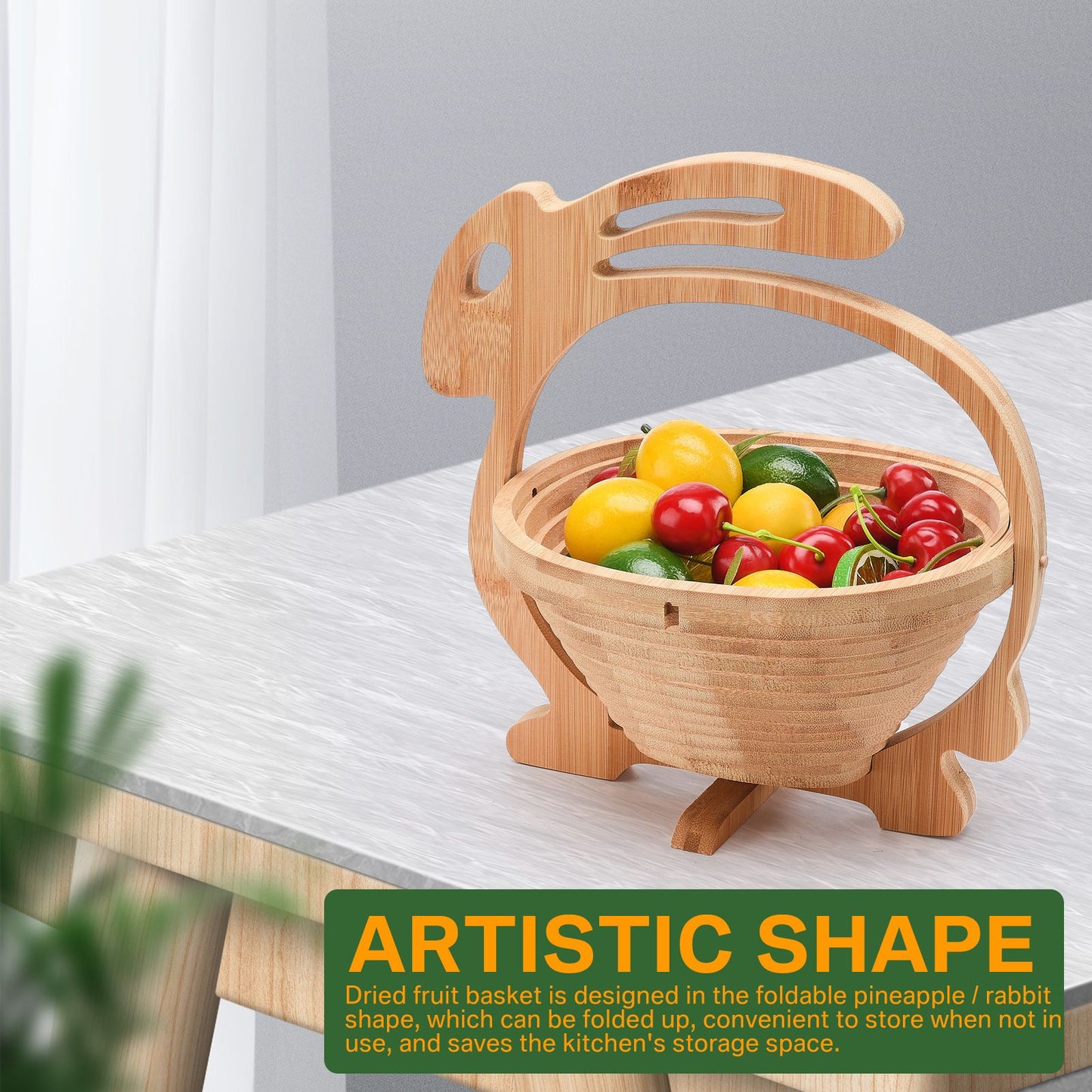 Bamboo Folding Fruit Basket V1294-YM0523-220420CY35-1