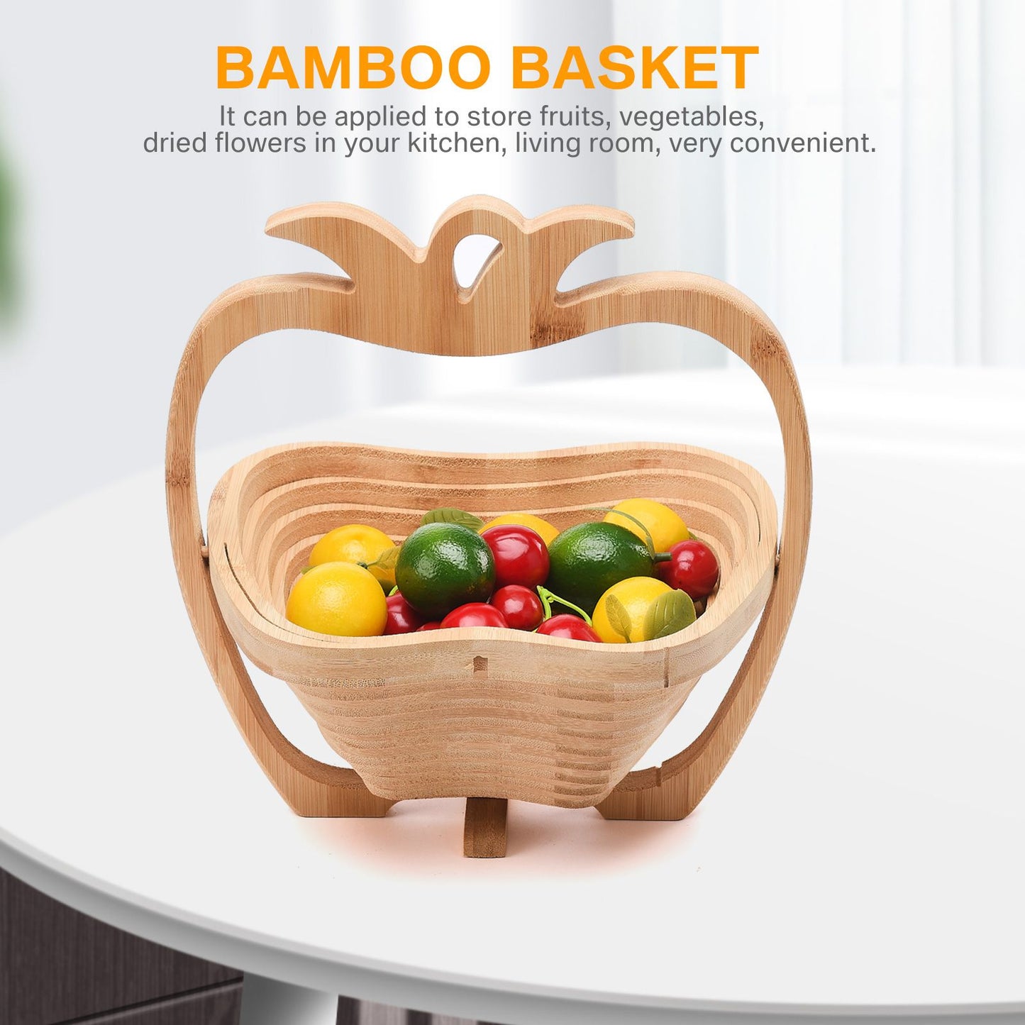 Bamboo Folding Fruit Basket V1294-YM0523-220420CY35-1