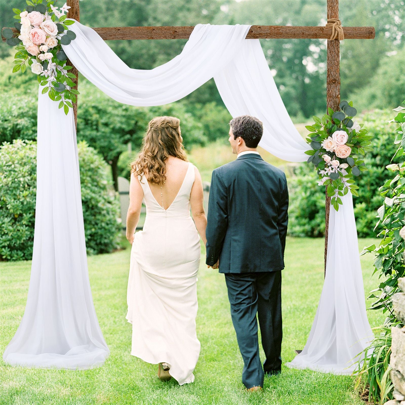 Wedding Decoration Arrangement Veil Arch Veil Background Veil Wedding Arch Drapery V1294-YM0523-220422LD02-1