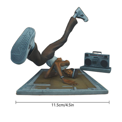 Hip Hop Elements Sculpture Artist Statue DJ Break Dance Modeling Resin Sculpture V1294-YM0523-220425ZH01-4