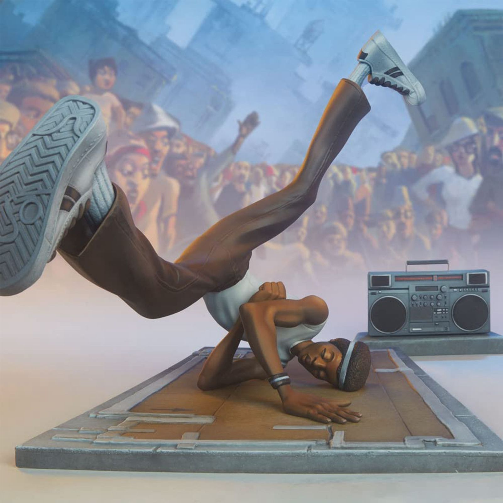 Hip Hop Elements Sculpture Artist Statue DJ Break Dance Modeling Resin Sculpture V1294-YM0523-220425ZH01-4