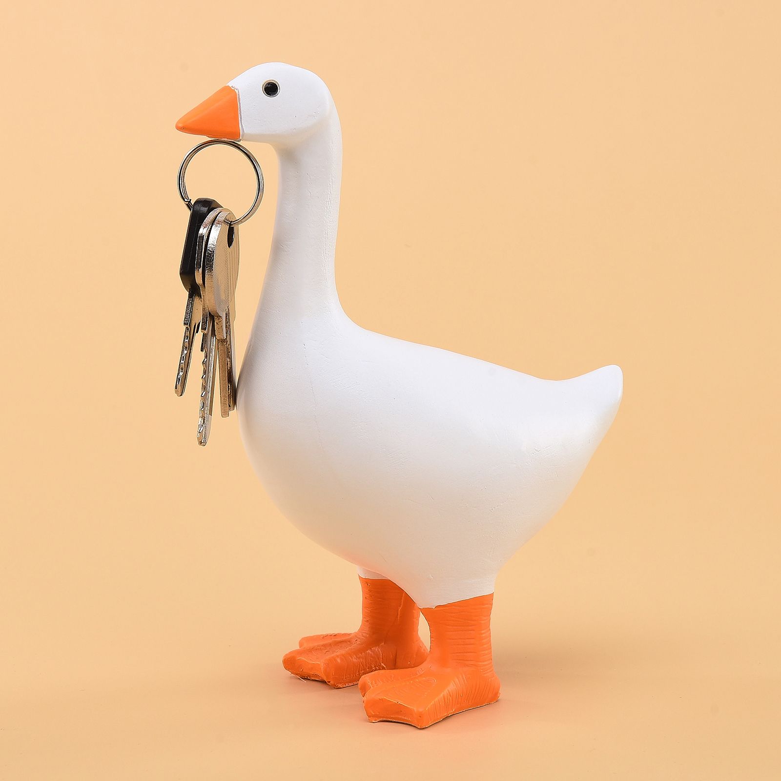 Duck Shaped Resin Crafted Magnetic Pendulum Decoration Keychain V1294-YM0523-220427LD03-2