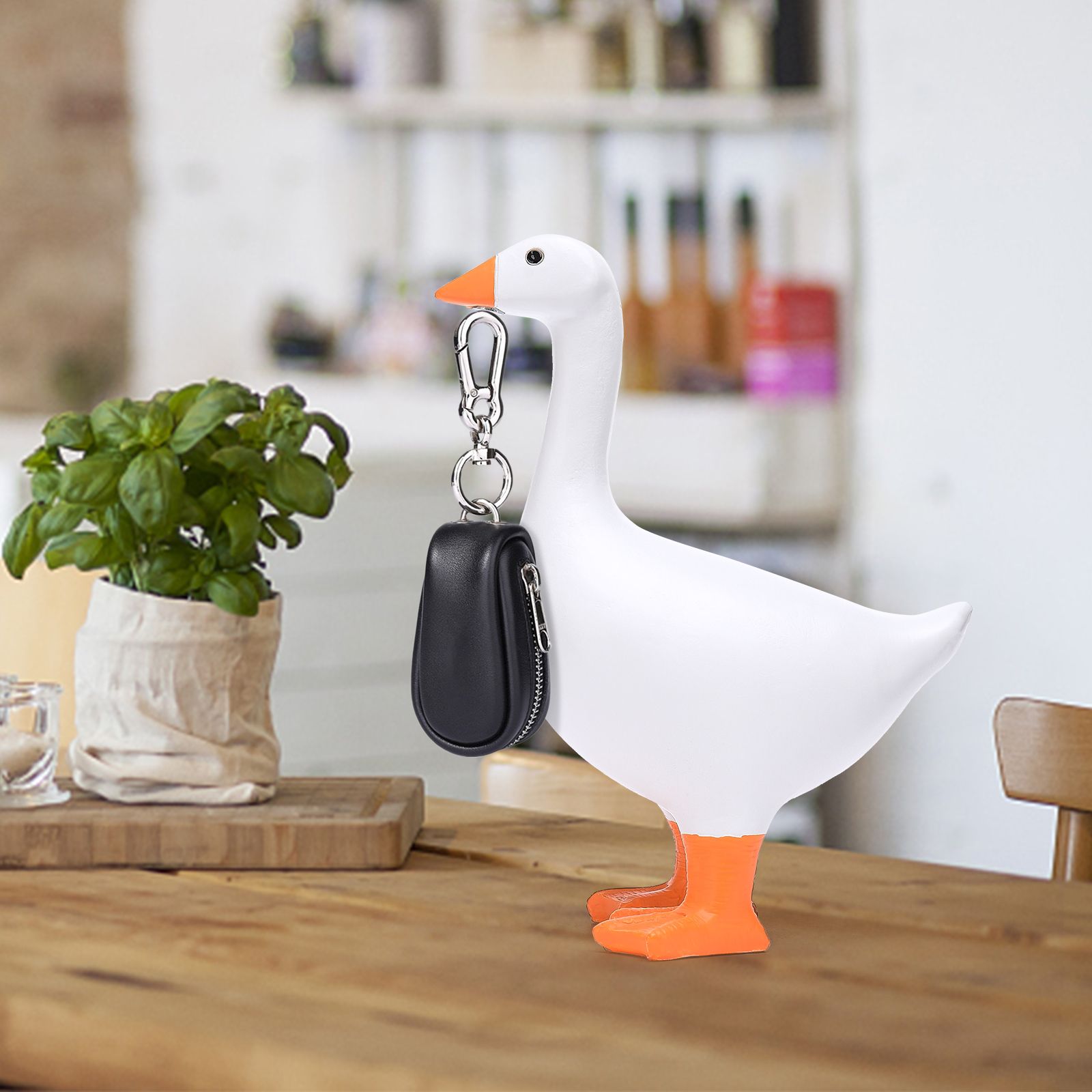 Duck Shaped Resin Crafted Magnetic Pendulum Decoration Keychain V1294-YM0523-220427LD03-2