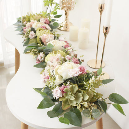 2PCS Set Artificial Wedding Arch Flowers Kit Flower Swag Wedding Arch Decor V1294-YM0523-220427XY01-6