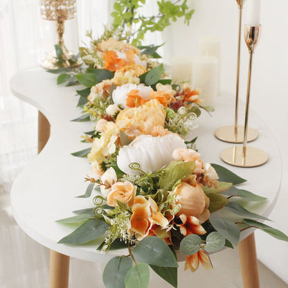 2PCS Set Artificial Wedding Arch Flowers Kit Flower Swag Wedding Arch Decor V1294-YM0523-220427XY01-6