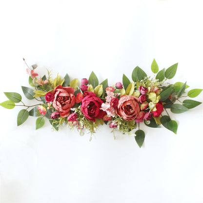 2PCS Set Artificial Wedding Arch Flowers Kit Flower Swag Wedding Arch Decor V1294-YM0523-220427XY01-6