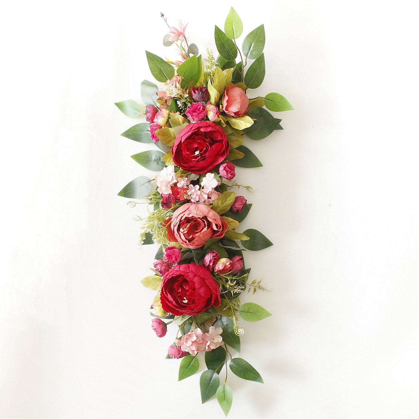 2PCS Set Artificial Wedding Arch Flowers Kit Flower Swag Wedding Arch Decor V1294-YM0523-220427XY01-6