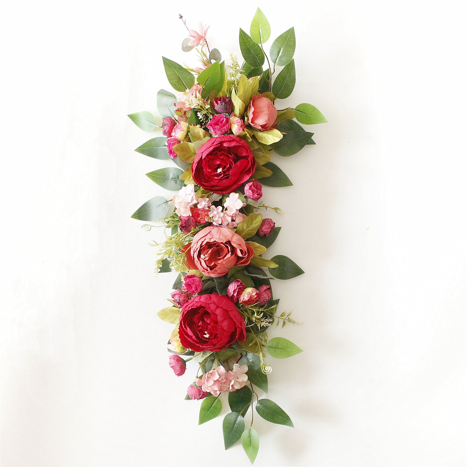 2PCS Set Artificial Wedding Arch Flowers Kit Flower Swag Wedding Arch Decor V1294-YM0523-220427XY01-6