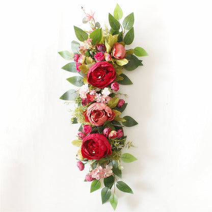 2PCS Set Artificial Wedding Arch Flowers Kit Flower Swag Wedding Arch Decor V1294-YM0523-220427XY01-6