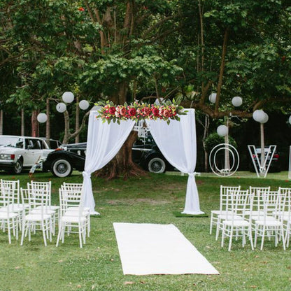 2PCS Set Artificial Wedding Arch Flowers Kit Flower Swag Wedding Arch Decor V1294-YM0523-220427XY01-6