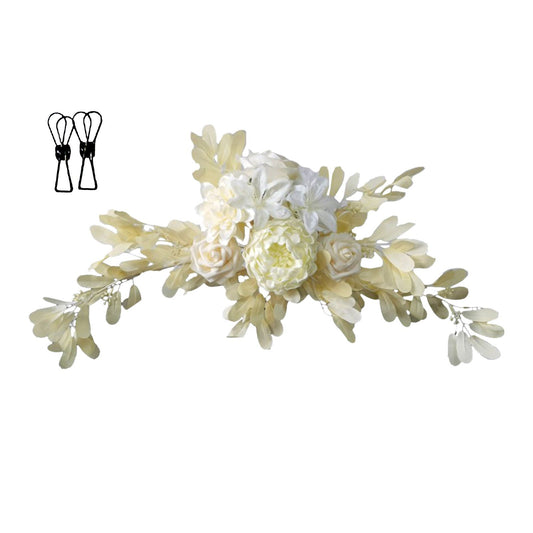 Artificial Flower Swag 60 x 25cm Silk Cloth Wedding Welcome Sign Floral Decoration V1294-YM0523-220428LW03-7