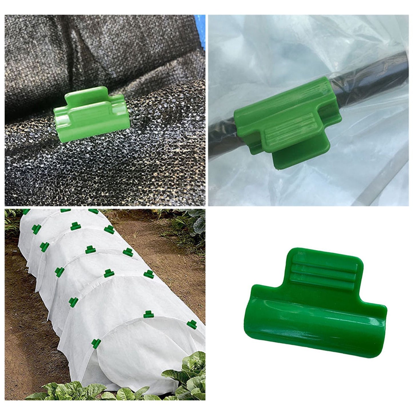 Greenhouse Clamps for Plants Supporting Garden Piles Plastic Net Ring Clip Frame Shadow Mesh Bar Clip V1294-YM0523-220428MQ01-3