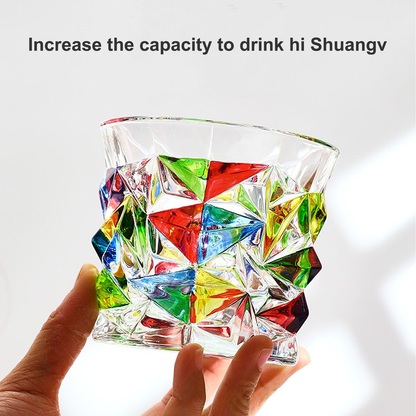 Whiskey Glass Multicolor 320ml Short Drinking Glass for Home V1294-YM0523-220429GS01-4