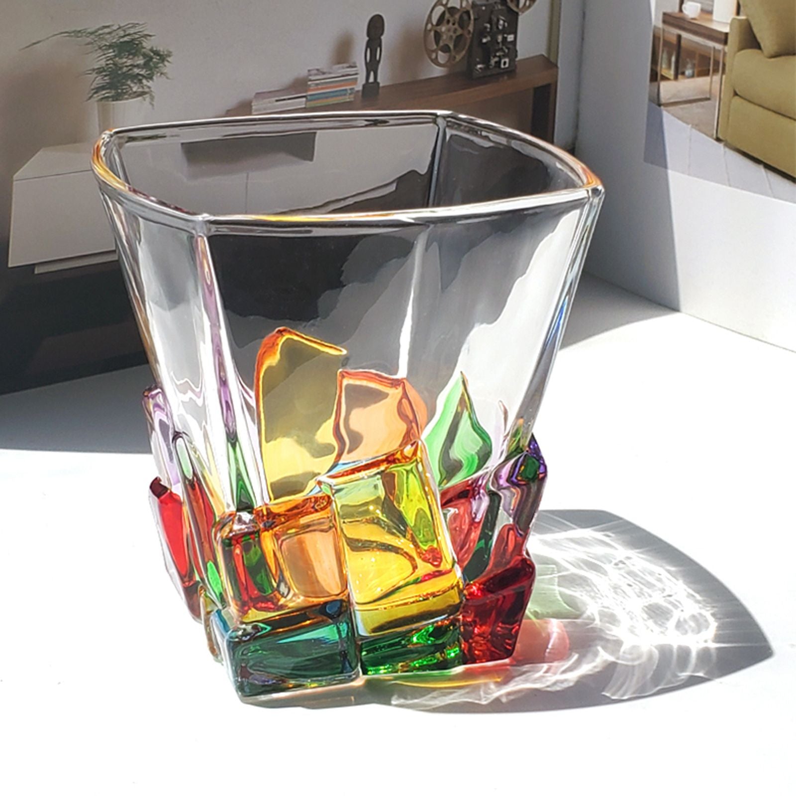 Whiskey Glass Multicolor 320ml Short Drinking Glass for Home V1294-YM0523-220429GS01-4
