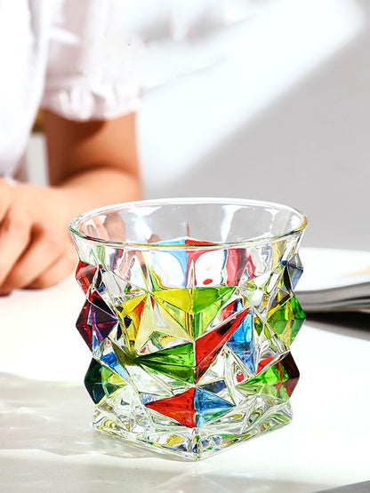 Whiskey Glass Multicolor 320ml Short Drinking Glass for Home V1294-YM0523-220429GS01-4
