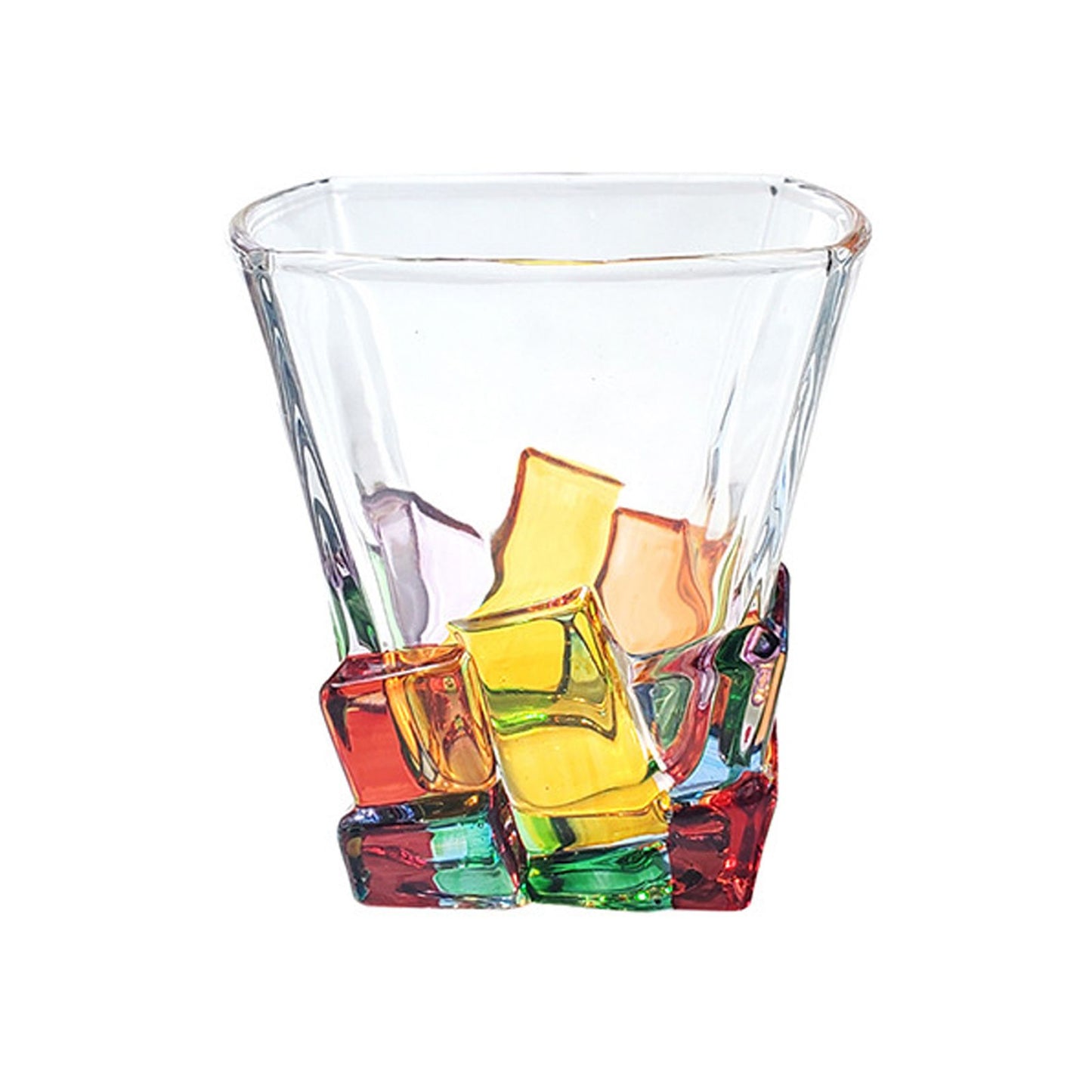 2PCS Whiskey Glass Multicolor 320ml Short Drinking Glass for Home V1294-YM0523-220429GS0137