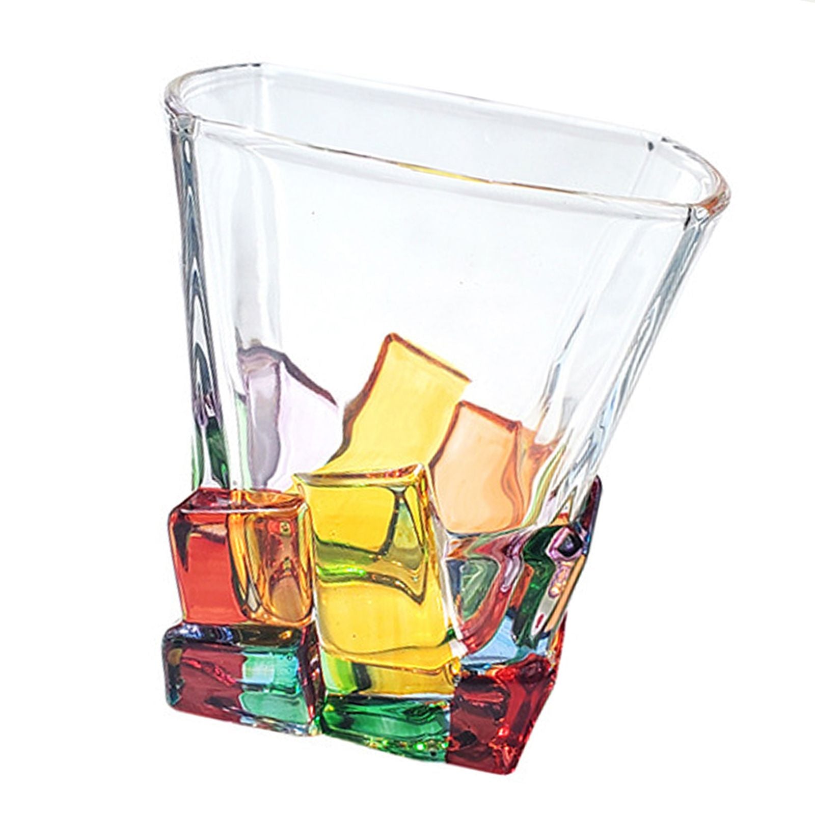 2PCS Whiskey Glass Multicolor 320ml Short Drinking Glass for Home V1294-YM0523-220429GS0137