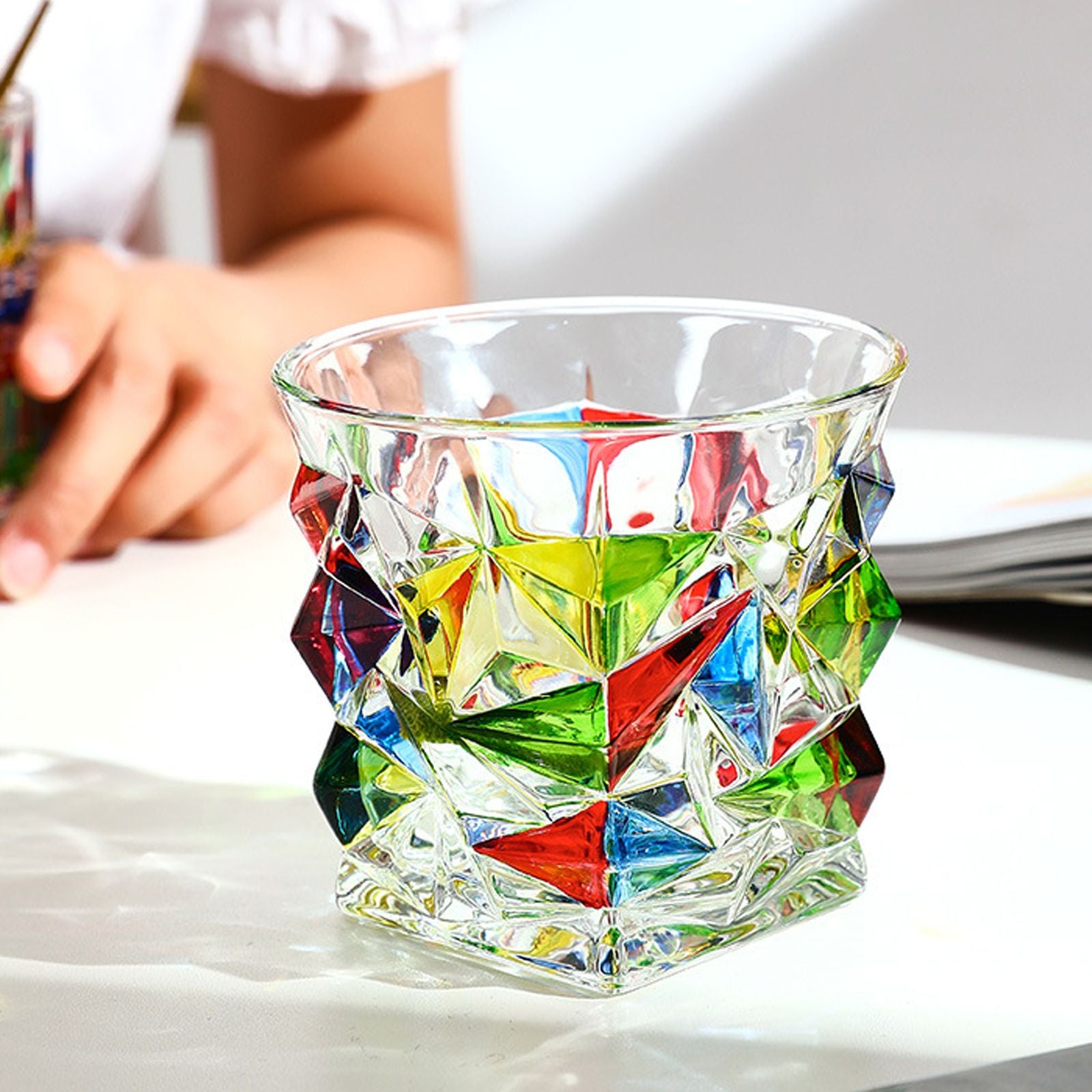 Whiskey Glass Painted Crystal Glass V1294-YM0523-220429GS0138