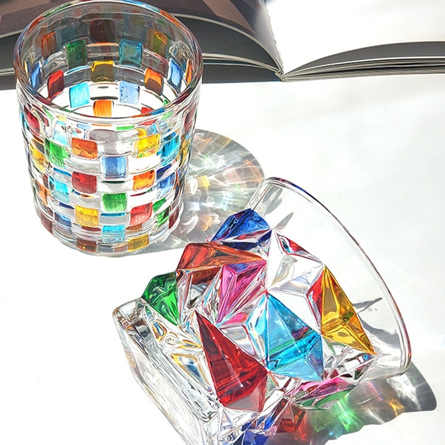 Whiskey Glass Painted Crystal Glass V1294-YM0523-220429GS0138