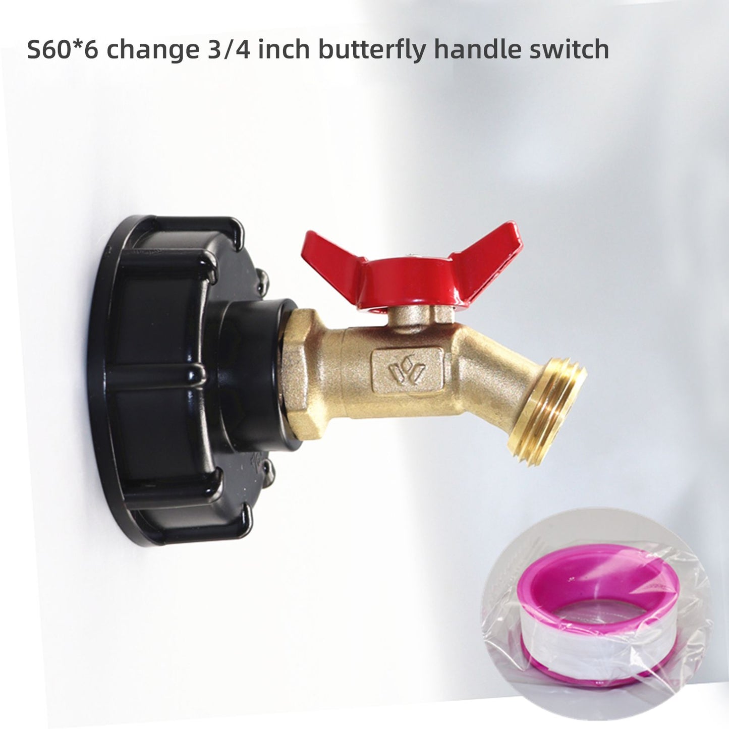 IBC Tote Adapter Tank Adapter Tap Connector Valve Fitting Parts Small Nozzle V1294-YM0523-220504SM01-2