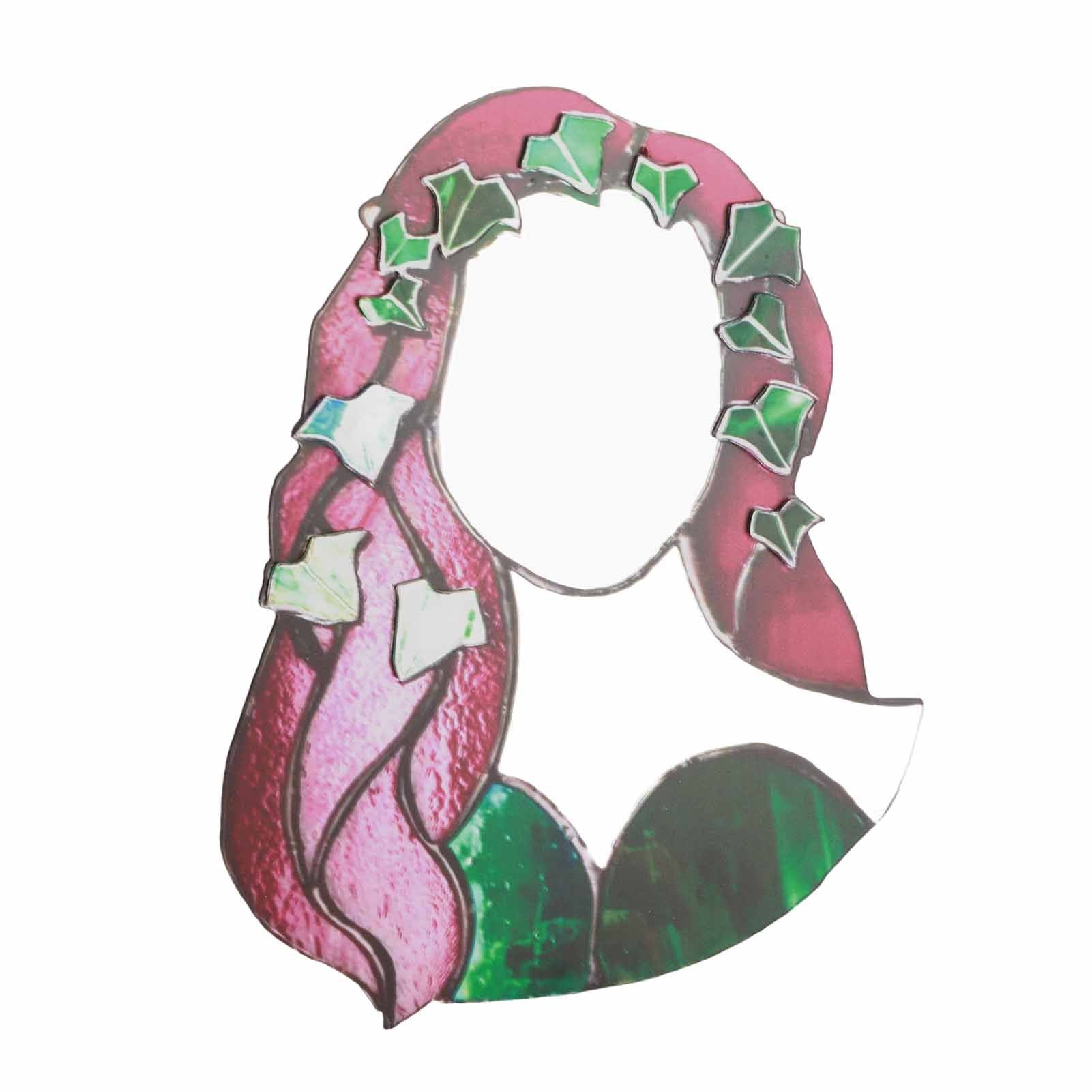 Glass Poison Ivy Mirror Glass Decorative Mirror for Entryway Bedroom Bathroom V1294-YM0523-220507ZH01