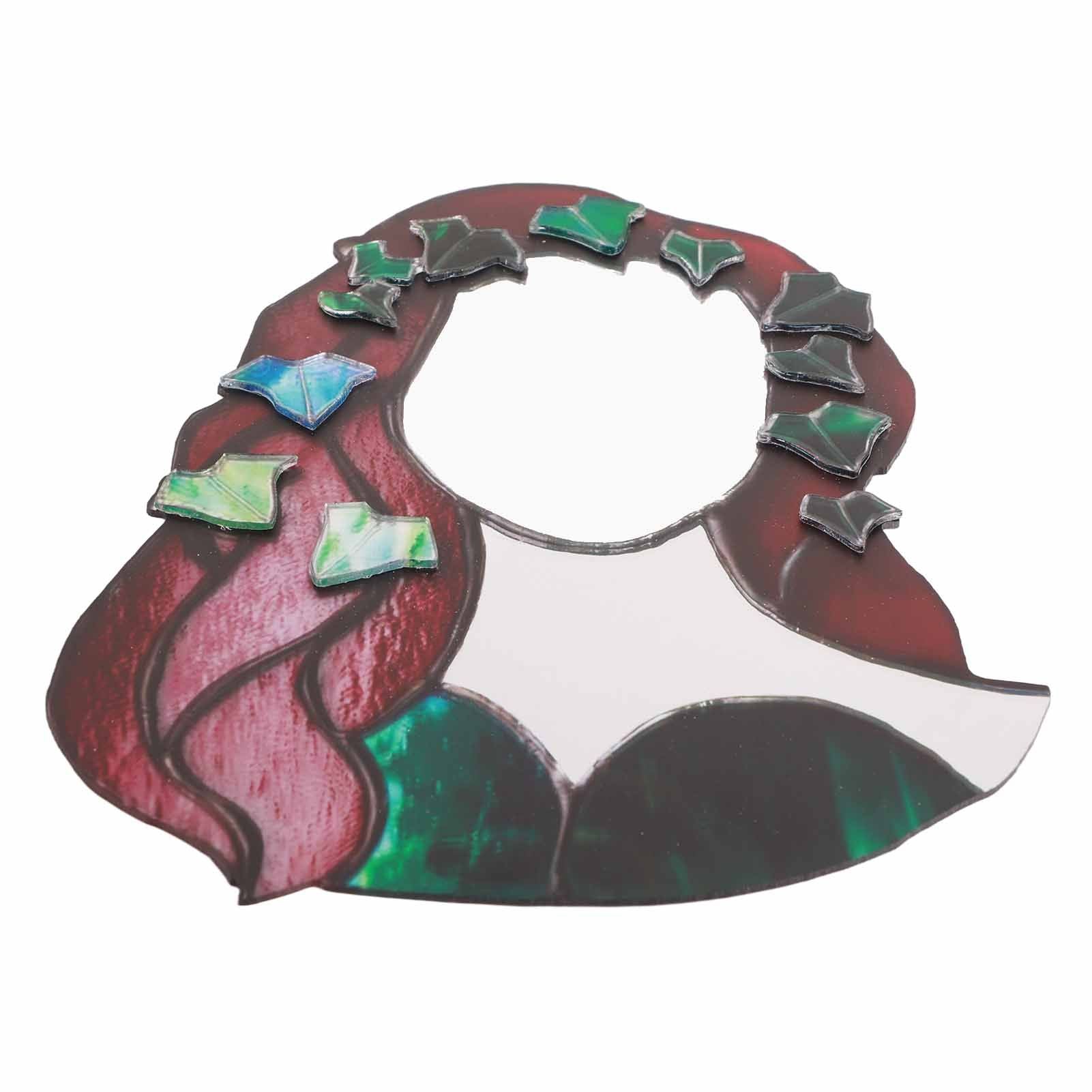 Glass Poison Ivy Mirror Glass Decorative Mirror for Entryway Bedroom Bathroom V1294-YM0523-220507ZH01