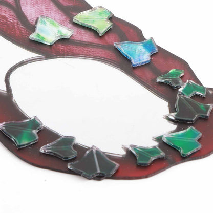 Glass Poison Ivy Mirror Glass Decorative Mirror for Entryway Bedroom Bathroom V1294-YM0523-220507ZH01