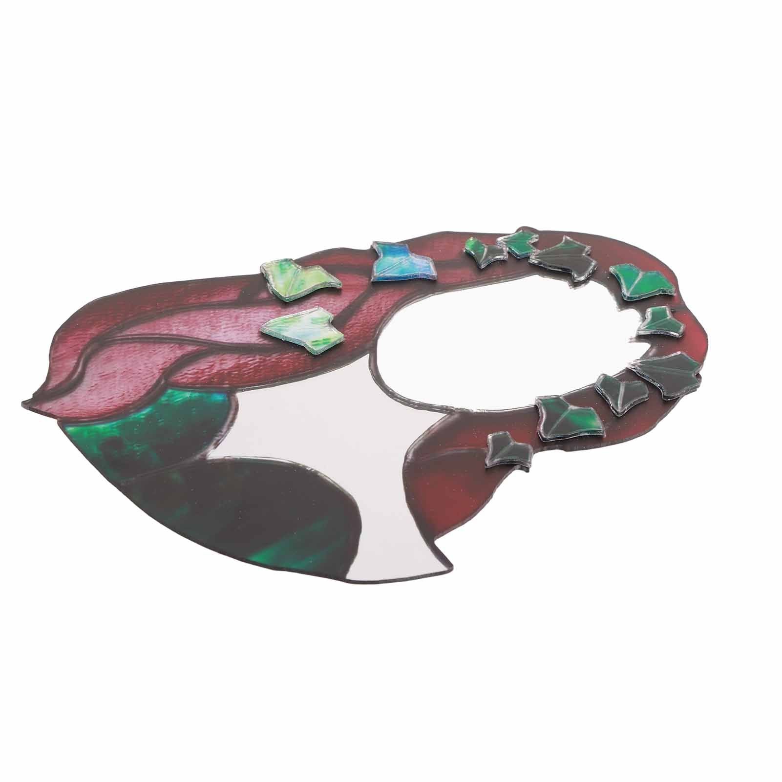 Glass Poison Ivy Mirror Glass Decorative Mirror for Entryway Bedroom Bathroom V1294-YM0523-220507ZH01