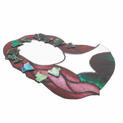 Glass Poison Ivy Mirror Glass Decorative Mirror for Entryway Bedroom Bathroom V1294-YM0523-220507ZH01