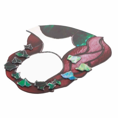 Glass Poison Ivy Mirror Glass Decorative Mirror for Entryway Bedroom Bathroom V1294-YM0523-220507ZH01