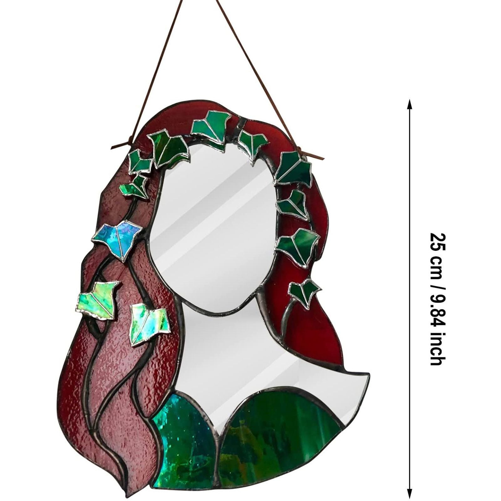 Glass Poison Ivy Mirror Glass Decorative Mirror for Entryway Bedroom Bathroom V1294-YM0523-220507ZH01