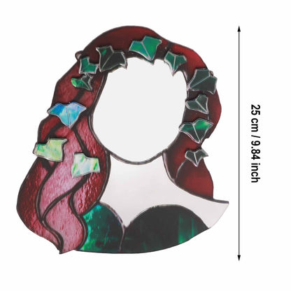 Glass Poison Ivy Mirror Glass Decorative Mirror for Entryway Bedroom Bathroom V1294-YM0523-220507ZH01