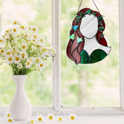 Glass Poison Ivy Mirror Glass Decorative Mirror for Entryway Bedroom Bathroom V1294-YM0523-220507ZH01