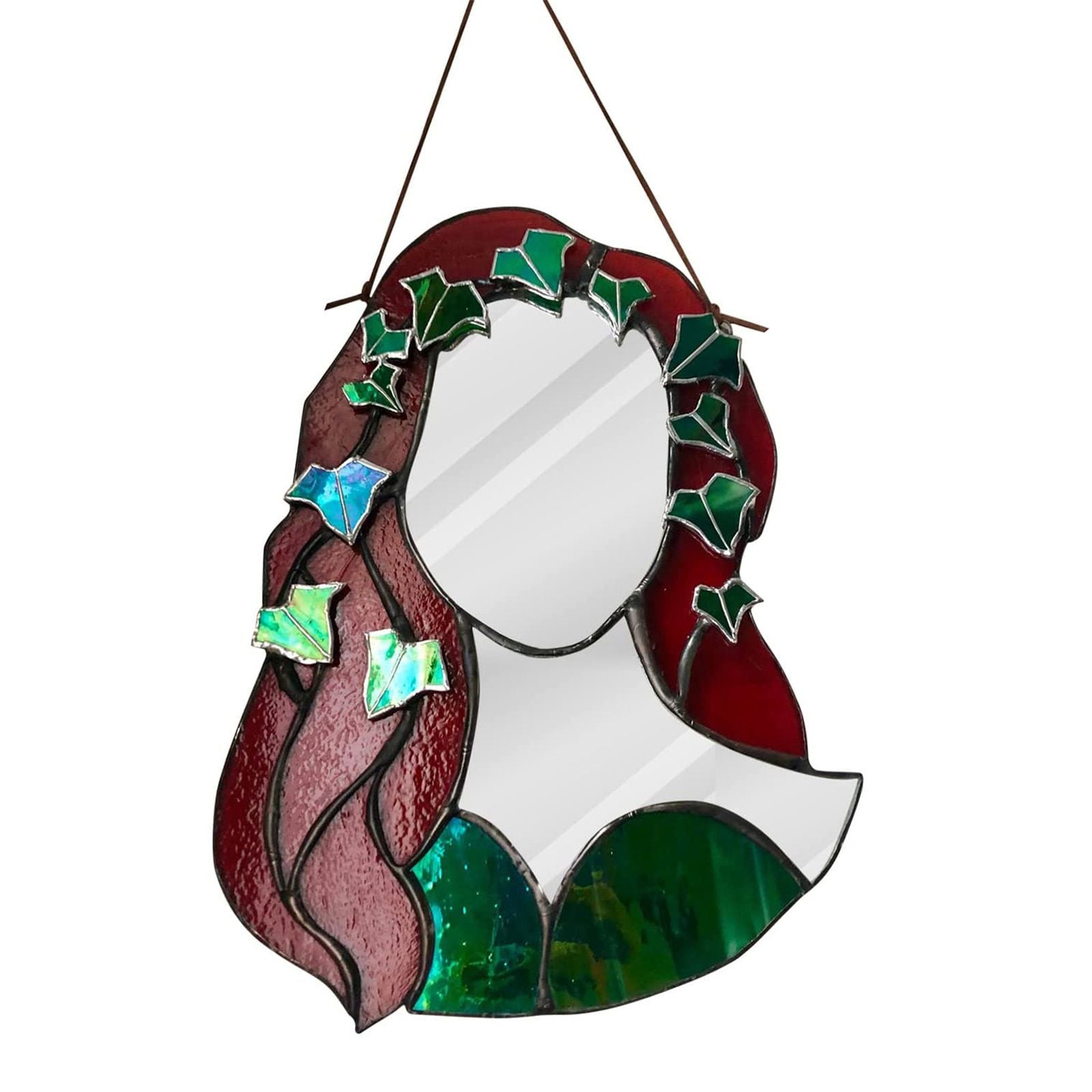 Glass Poison Ivy Mirror Glass Decorative Mirror for Entryway Bedroom Bathroom V1294-YM0523-220507ZH01