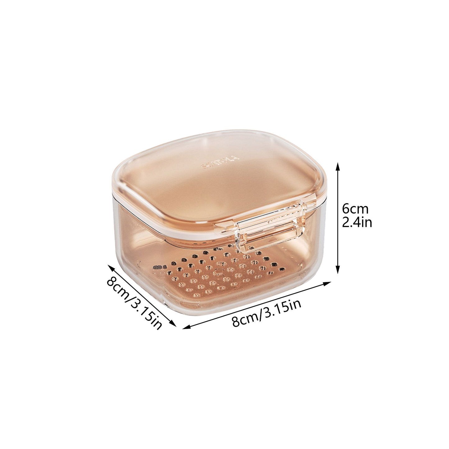 Three Layer Braces Case Denture Retainer Orthodontic Organizer Drainage Layered Portable Denture Bath Cup V1294-YM0523-220510YA02-3