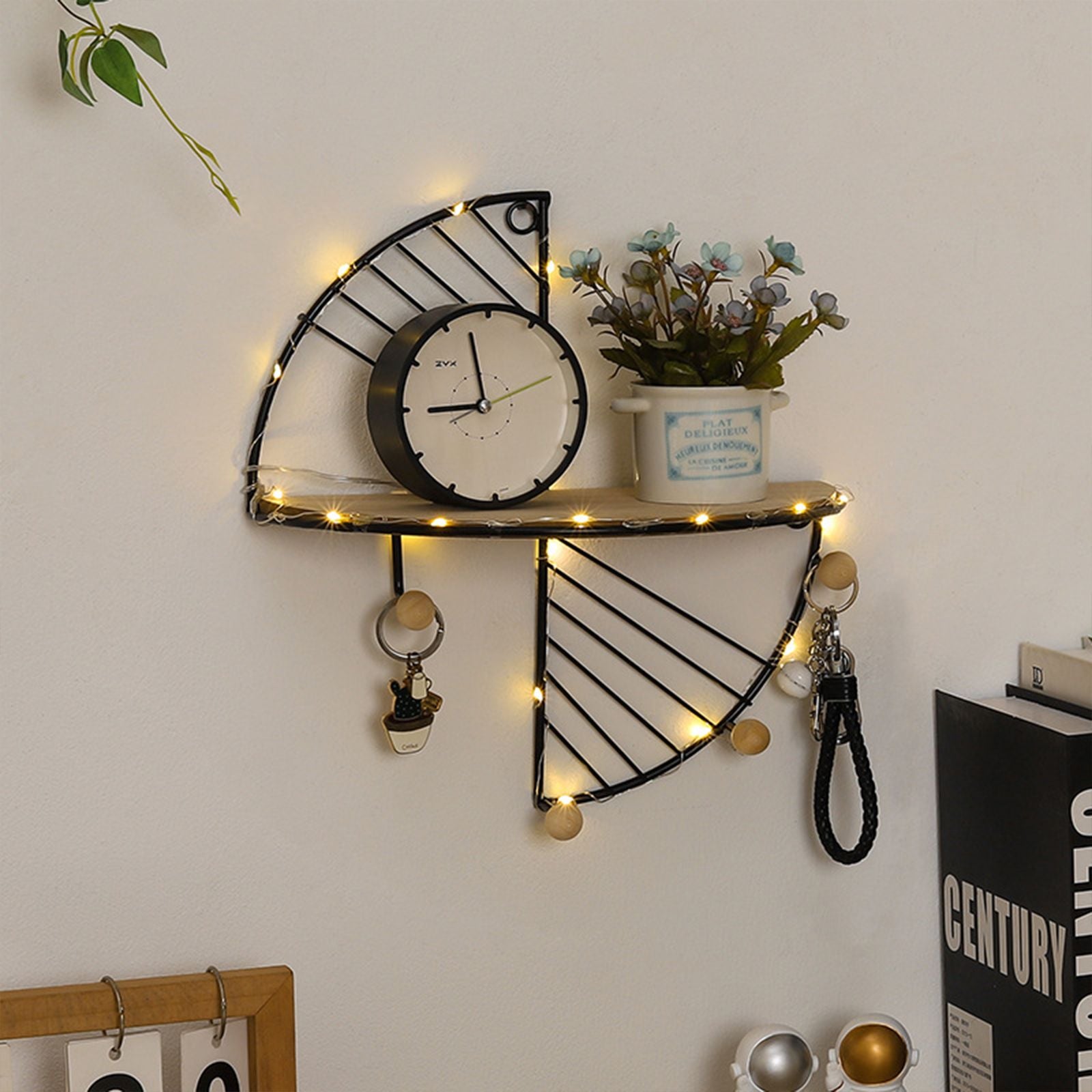 Simple Round Wall Shelf Multifunctional Geometric Wall Art Shelf Home Bedroom Wall Storage Shelves V1294-YM0523-220511JY02-2