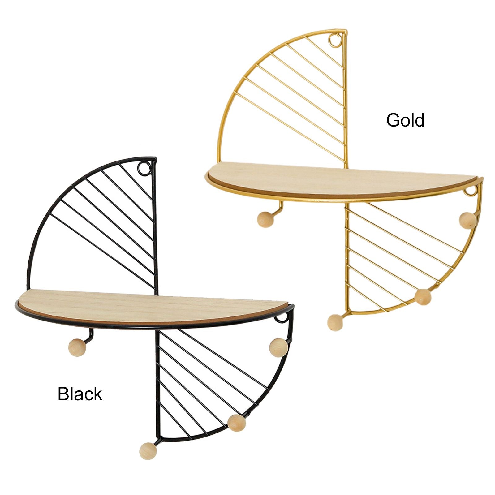 Simple Round Wall Shelf Multifunctional Geometric Wall Art Shelf Home Bedroom Wall Storage Shelves V1294-YM0523-220511JY02-2
