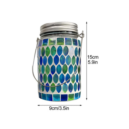 Solar Mosaic Lantern Light IP44 Waterproof Inlaid Fade Resistant Mosaic Glass Light V1294-YM0523-220513YA02-2