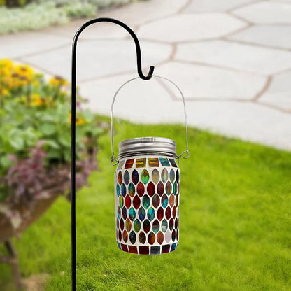 Solar Mosaic Lantern Light IP44 Waterproof Inlaid Fade Resistant Mosaic Glass Light V1294-YM0523-220513YA02-2