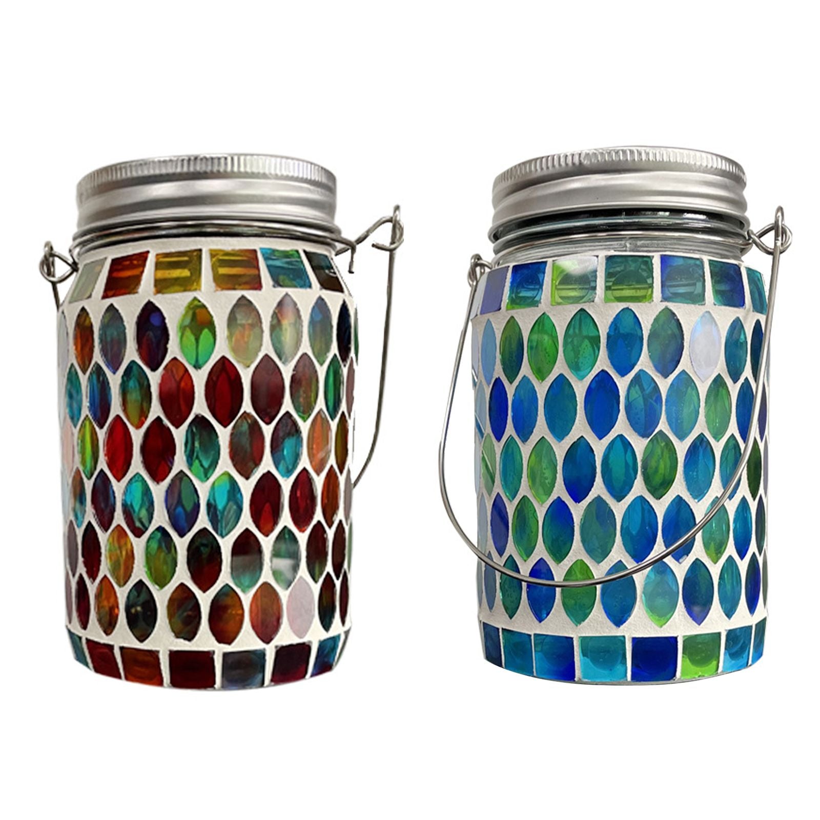 Solar Mosaic Lantern Light IP44 Waterproof Inlaid Fade Resistant Mosaic Glass Light V1294-YM0523-220513YA02-2