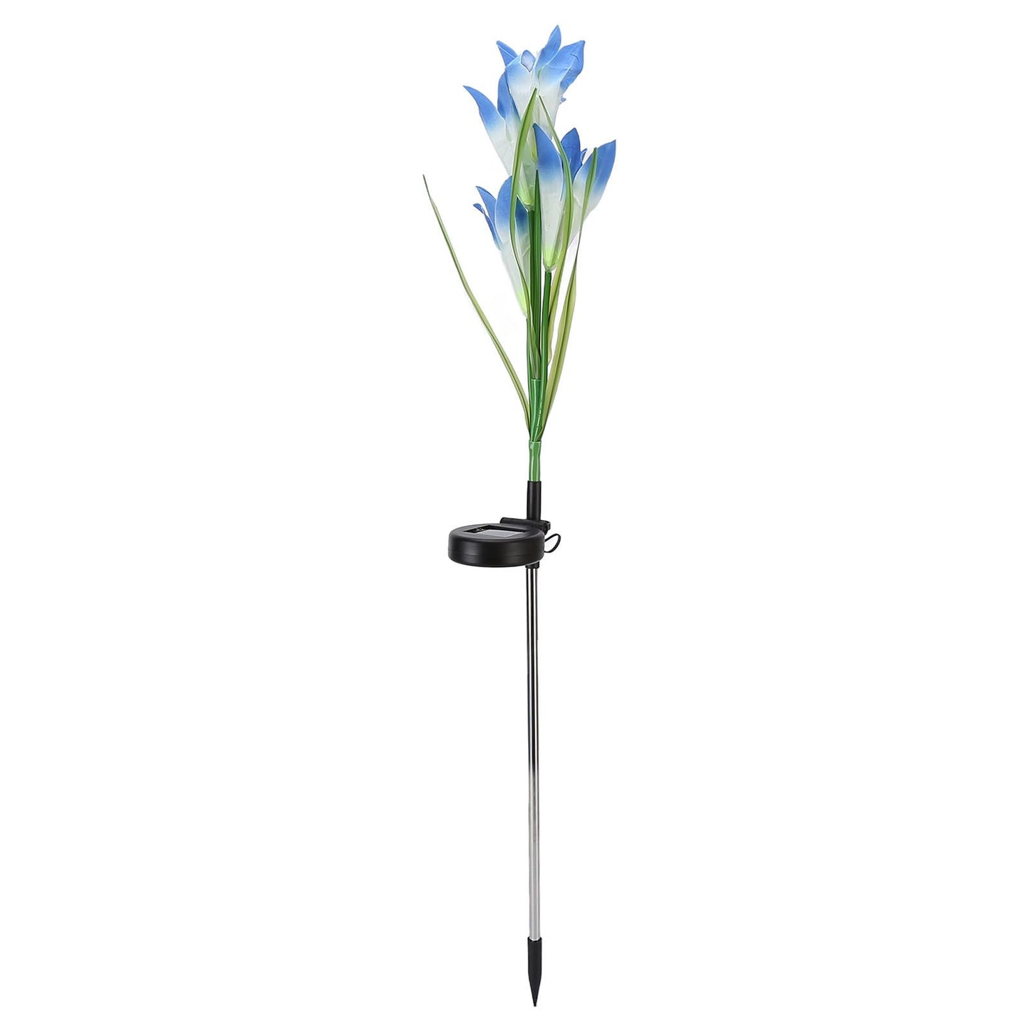 Solar Powered Flower Lights Waterproof Outdoor Solar Garden Stake Lights for Garden Patio Backyard(Blue White V1294-YM0523-3111210290313