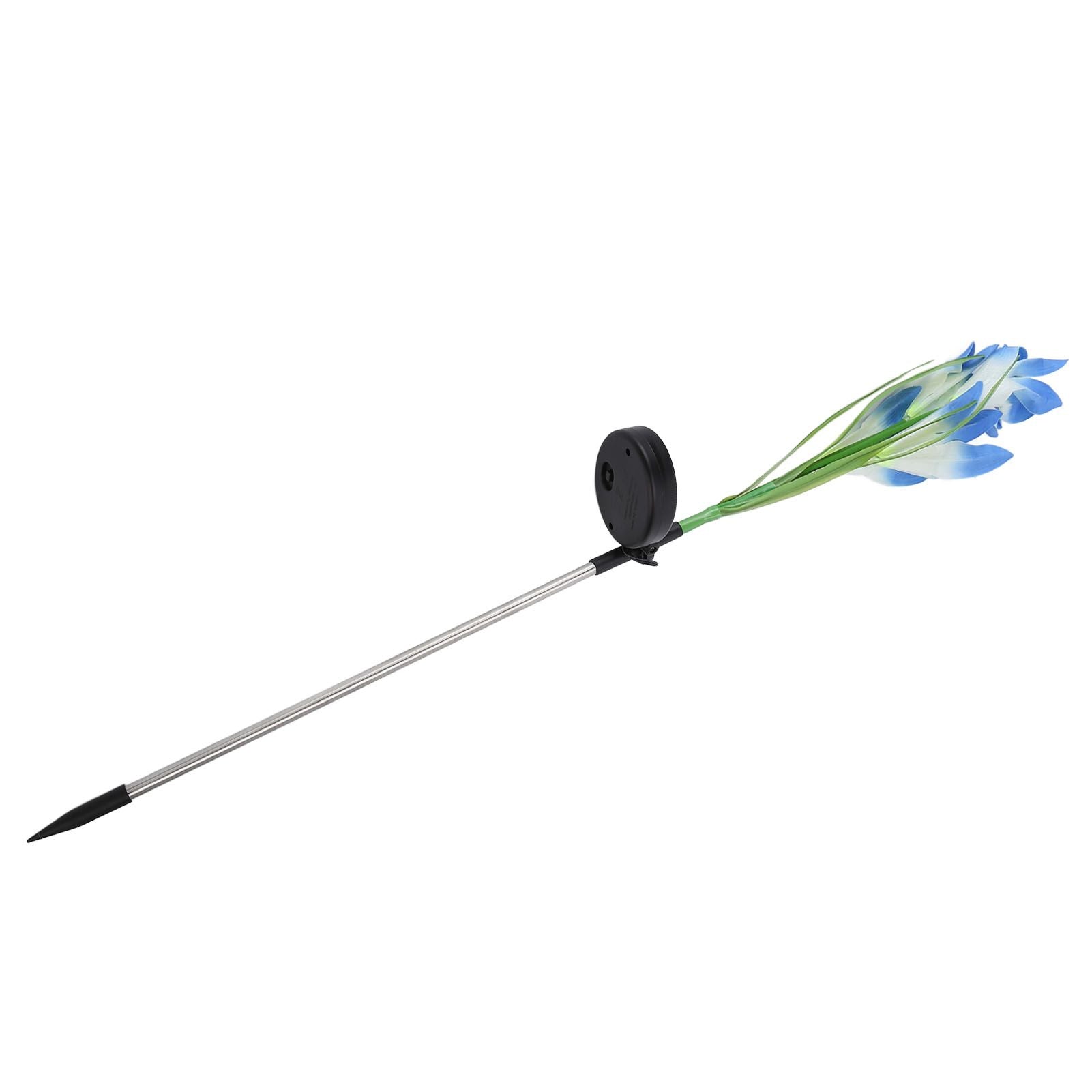 Solar Powered Flower Lights Waterproof Outdoor Solar Garden Stake Lights for Garden Patio Backyard(Blue White V1294-YM0523-3111210290313