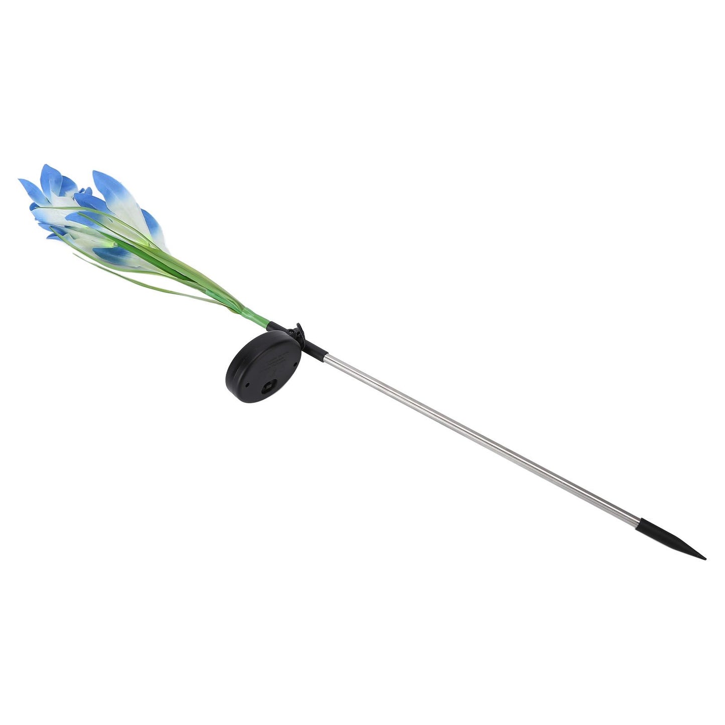 Solar Powered Flower Lights Waterproof Outdoor Solar Garden Stake Lights for Garden Patio Backyard(Blue White V1294-YM0523-3111210290313