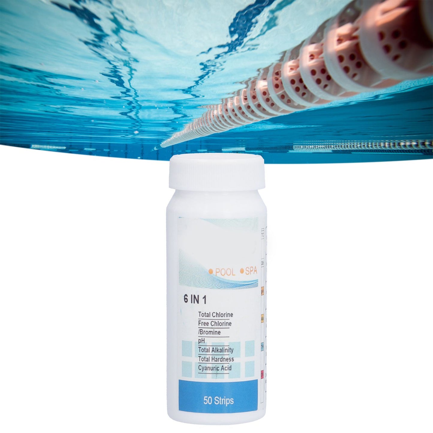 Pool Test Strips Durable Quick Portable Easy to Operate Pa Test Strips for Aquariums V1294-YM0523-3111210322211
