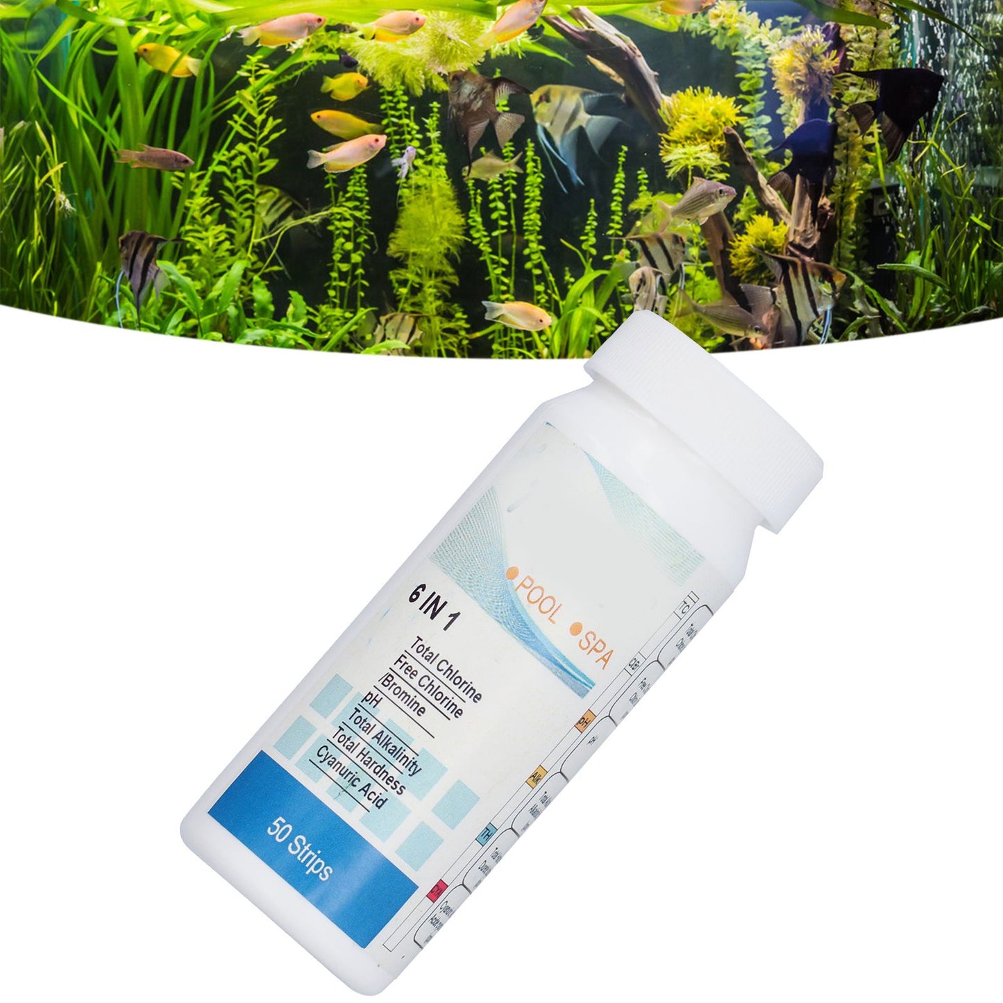 Pool Test Strips Durable Quick Portable Easy to Operate Pa Test Strips for Aquariums V1294-YM0523-3111210322211