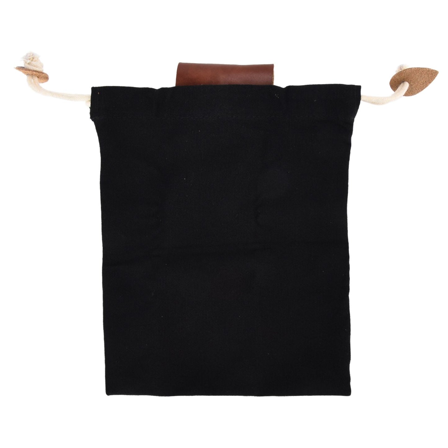 Leather Canvas Foraging Pouch Belt Fruit Picking Bag for Camping Fruit CollectingBlack V1294-YM0523-3111210325511