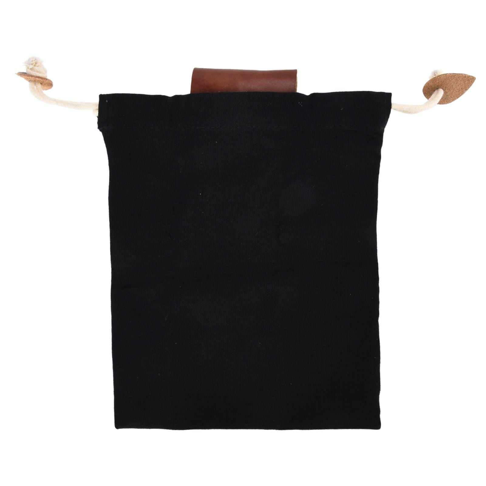 Leather Canvas Foraging Pouch Belt Fruit Picking Bag for Camping Fruit CollectingBlack V1294-YM0523-3111210325511