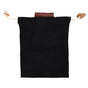 Leather Canvas Foraging Pouch Belt Fruit Picking Bag for Camping Fruit CollectingBlack V1294-YM0523-3111210325511