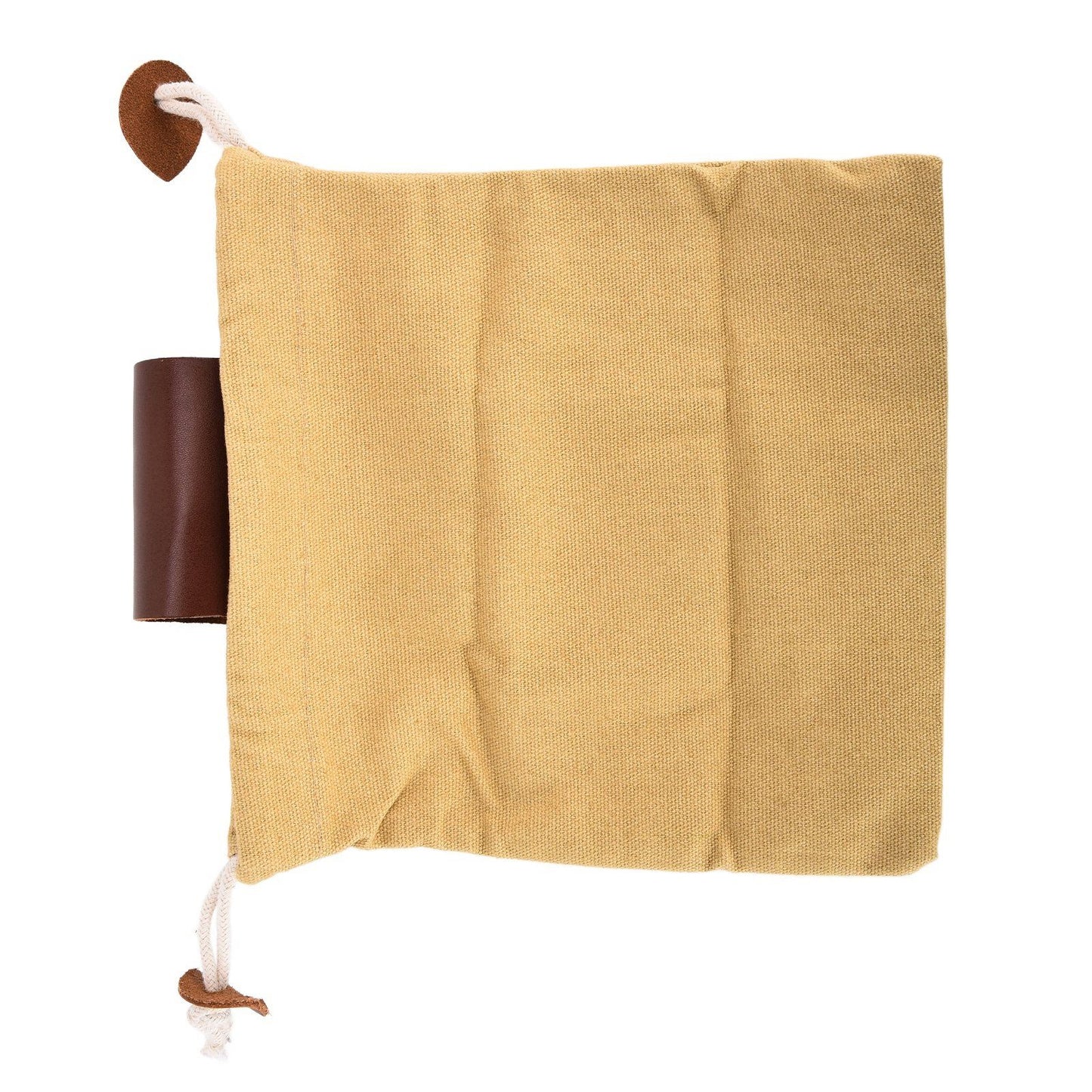 Leather Canvas Foraging Pouch Belt Fruit Picking Bag for Camping Fruit CollectingKhaki V1294-YM0523-3111210325512